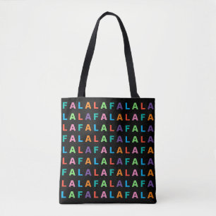 Funky Colorful Fun FA LA Holiday Season Tote Bag
