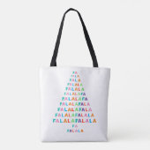 Funky Colorful Fun FA LA Holiday Season Tote Bag (Achterkant)