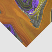 Funky Colorful Liquid Wave Tissuepapier (Detail)