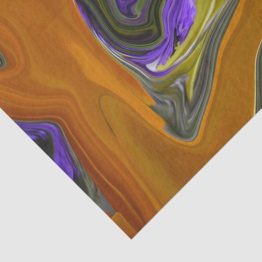 Funky Colorful Liquid Wave Tissuepapier (Detail)