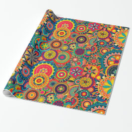 Funky Colorful Pattern Cadeaupapier