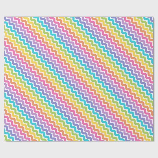 Funky Colorful Pattern Cadeaupapier (Vlak)