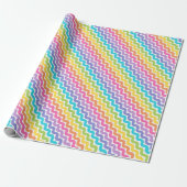 Funky Colorful Pattern Cadeaupapier (Uitgerold)