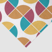 Funky Colorful Retro 70s  Geometric Pattern Tissuepapier (Detail)