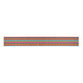 Funky Colorful Stripes Grosgrain Lint (Voorkant)