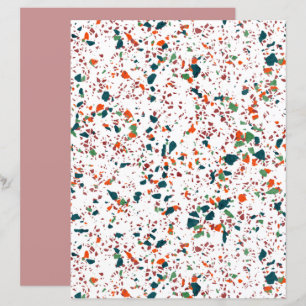 Funky Colorful Terrazzo Art Scrapbook