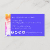 Funky Colorful Tie Dye Visitekaartje (Achterkant)