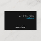 Funky Cool Aqua Mixtape Visitekaartje (Achterkant)