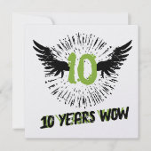 Funky cool employee anniversary recognition card kaart (Voorkant)