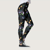 Funky Cool Geometrische Abstracte 50s Art Pattern Leggings (Rechts)
