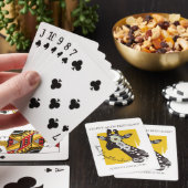 Funky Cool Giraffe Funny Birthday Pokerkaarten (Insitu)