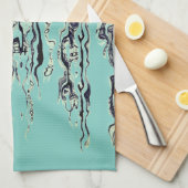 Funky Cool Light Blauwgroen Theedoek (Quarter Fold)