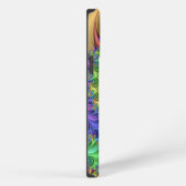 Funky Cool Psychedelic Fractal Spirals Art Patroon iPhone Hoesje (Rechterkant)