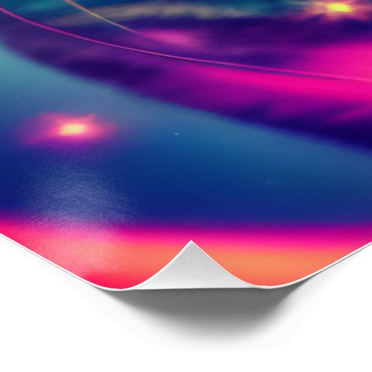 Funky Cool Psychedelic Goggles Cat Perfect Poster (Hoek)