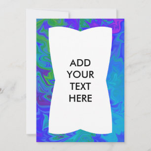 Funky Cool Tone Wavy Marged Blank Kaart