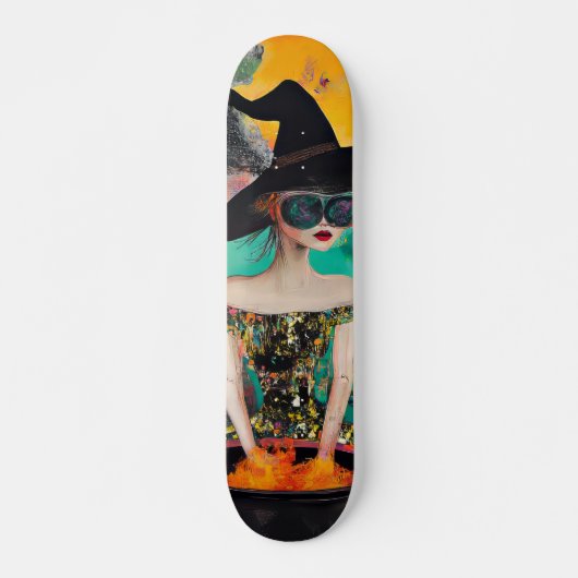 Funky Cool Witch Skateboard (Voorkant)