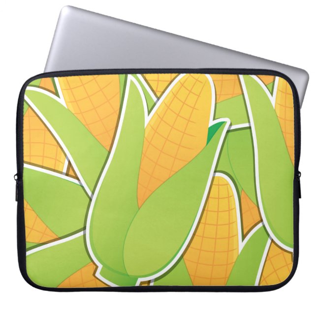 Funky corn laptop sleeve (Voorkant)