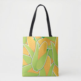 Funky corn tote bag
