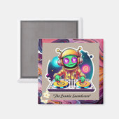 "Funky Cosmic Connection" Magneet (Voorkant / Achterkant)