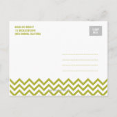 Funky Couple Save The Date Briefkaart - Groen (Achterkant)