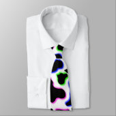 Funky Cow Pattern Dairy Man Print Stropdas (Gebonden)