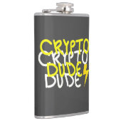 Funky Crypto Man Energy Power Sign Heupfles (Rechts)