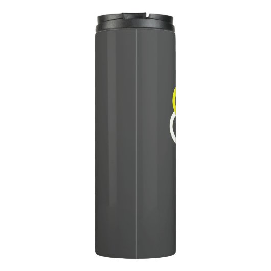 Funky Crypto Man Energy Power Sign Thermosbeker (Achterkant)