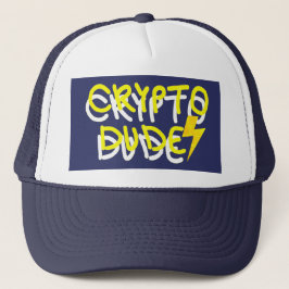 Funky Crypto Man Energy Power Sign Trucker Pet