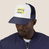 Funky Crypto Man Energy Power Sign Trucker Pet (In situ)