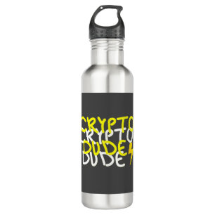 Funky Crypto Man Energy Power Sign Waterfles