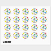 Funky Cute Bright Stars Sticker (Vel)