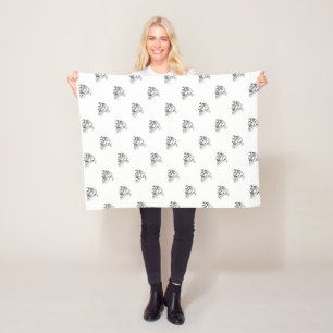 Funky Cute Sheep Ram Fleece Deken