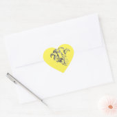 Funky Cute Sheep Ram Hart Sticker (Envelop)