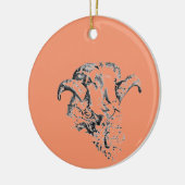 Funky Cute Sheep Ram Keramisch Ornament (Links)