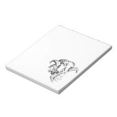 Funky Cute Sheep Ram Notitieblok (Linkerzijde)