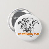Funky Cute Sheep Ram Ronde Button 5,7 Cm (Voorkant /achterkant)