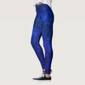 Funky Cybernetic Circuit Board Patroon Leggings (Links)