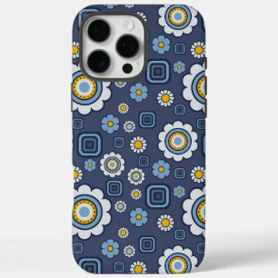 Funky Daisy's In Blauw iPhone 16 Pro Max Hoesje