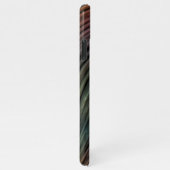 Funky Dark Blauwgroen Blue 3D Art Patroon iPhone Hoesje (Rechterkant)