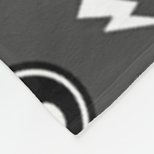 Funky Dark Skull Pattern Fleece Deken (Hoek)