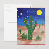 Funky Desert Kerstmis Briefkaart (Voorkant / Achterkant)