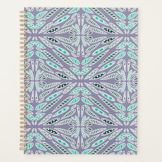 Funky Design Floral Geometric  Planner (Voorkant)