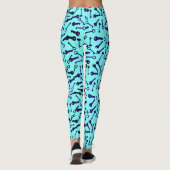 Funky Different Key Shapes Pattern-Leggings Leggings (Achterkant)