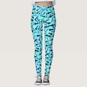 Funky Different Key Shapes Pattern-Leggings Leggings (Voorkant)