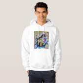 Funky Digitally Colored Piano Hoodie (Voorkant volledig)