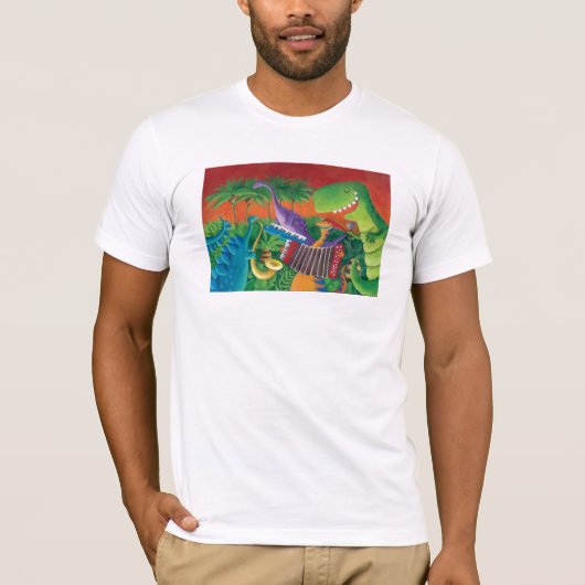 Funky Dinosaur Band T-shirt (Voorkant)