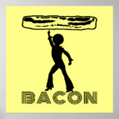 Funky Disco Bacon Poster (Voorkant)