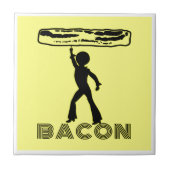 Funky Disco Bacon Tegeltje (Voorkant)