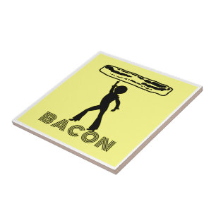 Funky Disco Bacon Tegeltje