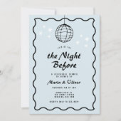 Funky Disco Ball Wave Retro repetitie diner Kaart (Voorkant)